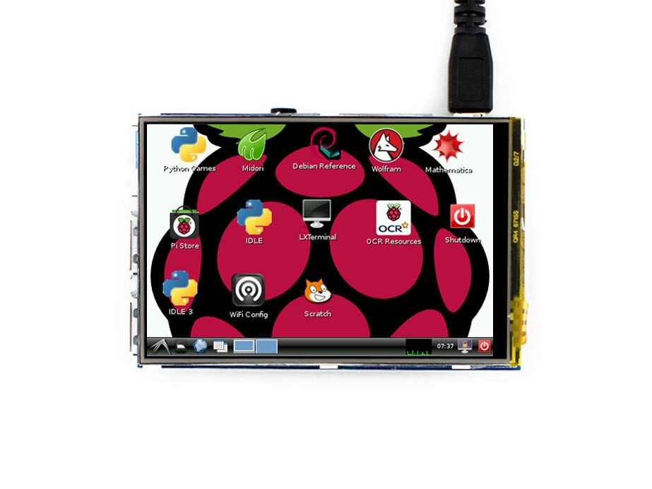 Waveshare 3.5 ġ RPi LCD (A) ÷  TFT 320*480   ġ г  Pi Zero/Zero W/Zero WH/2B/3B/3B +/4B
